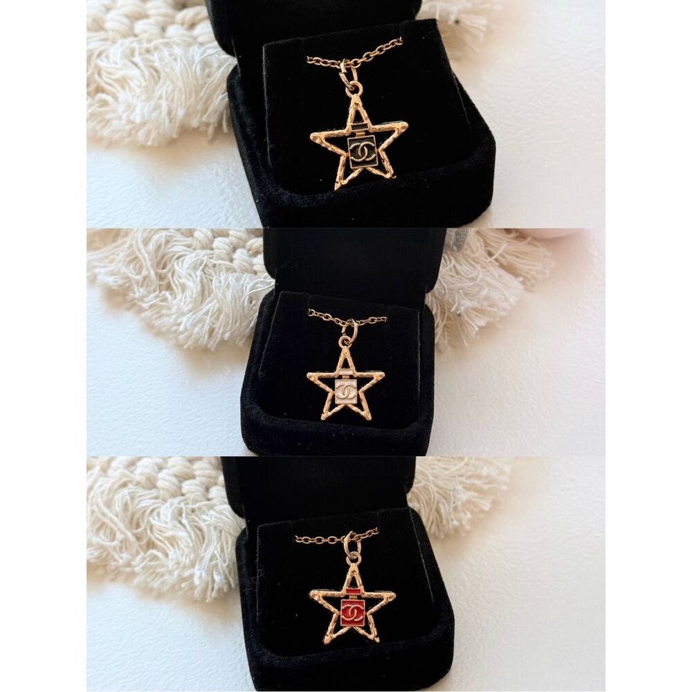 🎁BOGO Sale! Vintage ONLY 1!CHANEL Star Upcycled Necklace